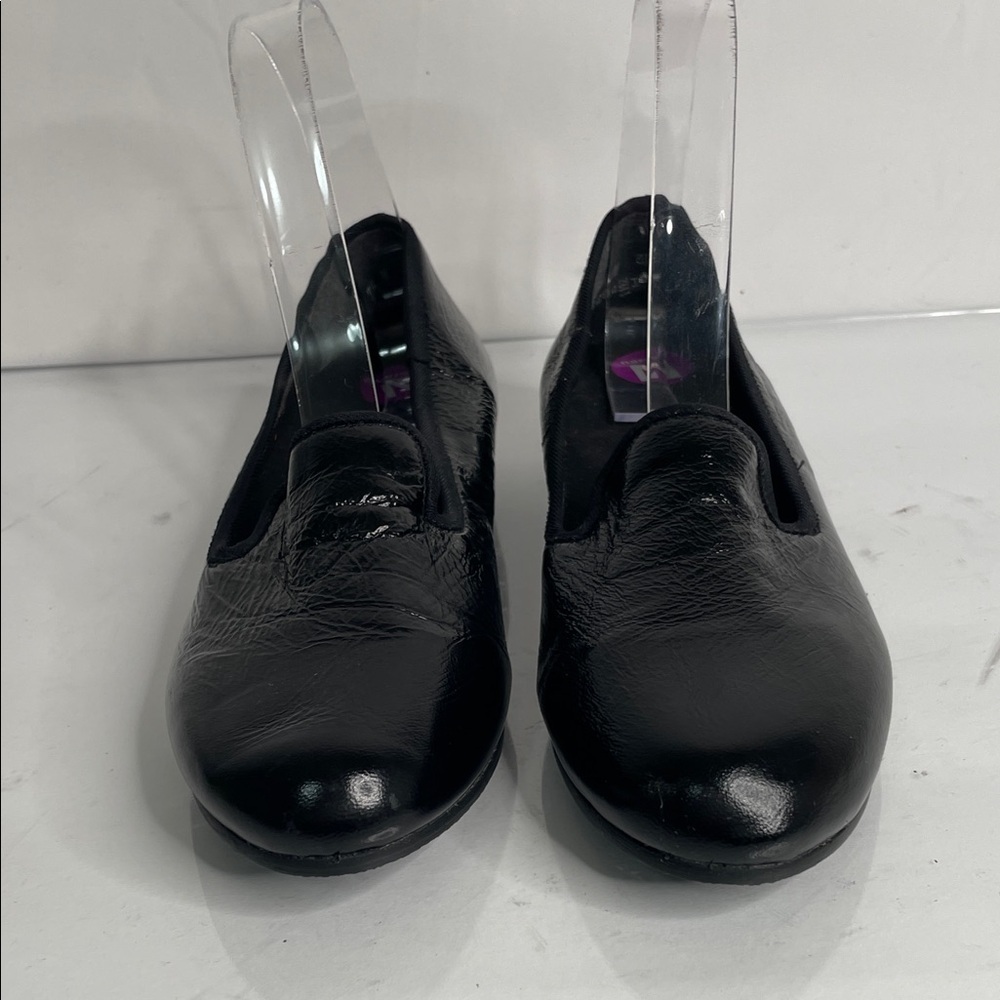 Munro Shiny Black Leather Loafers - Picture 3 of 8